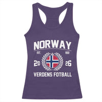 Norway Soccer Football Fan 2026 Norwegian Flag Racerback Tank Top
