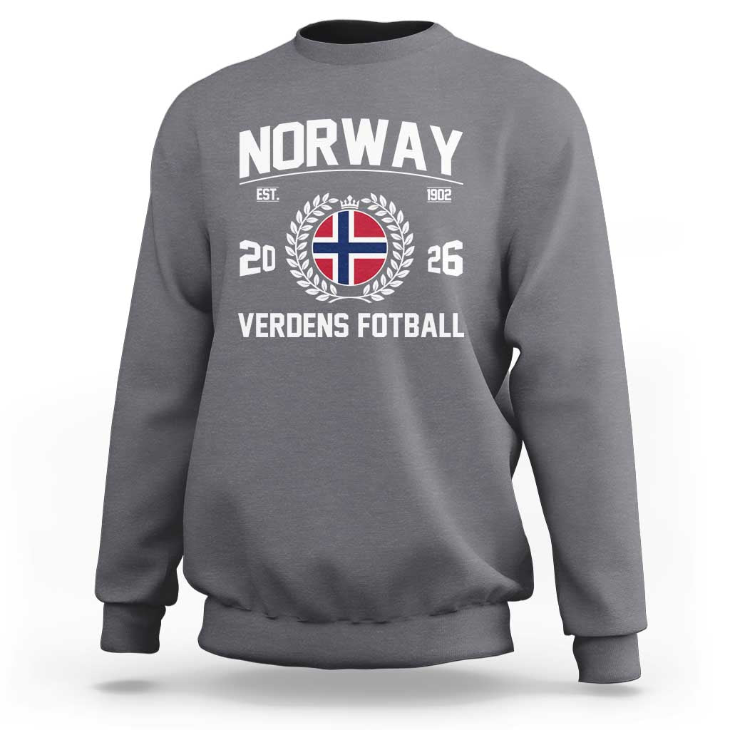 Norway Soccer Football Fan 2026 Norwegian Flag Sweatshirt