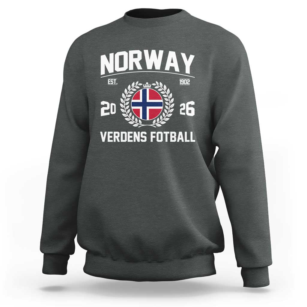 Norway Soccer Football Fan 2026 Norwegian Flag Sweatshirt