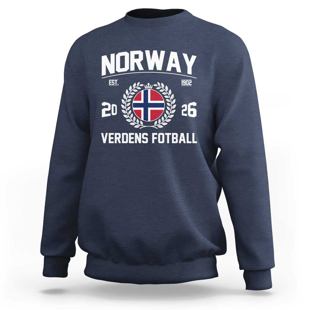 Norway Soccer Football Fan 2026 Norwegian Flag Sweatshirt