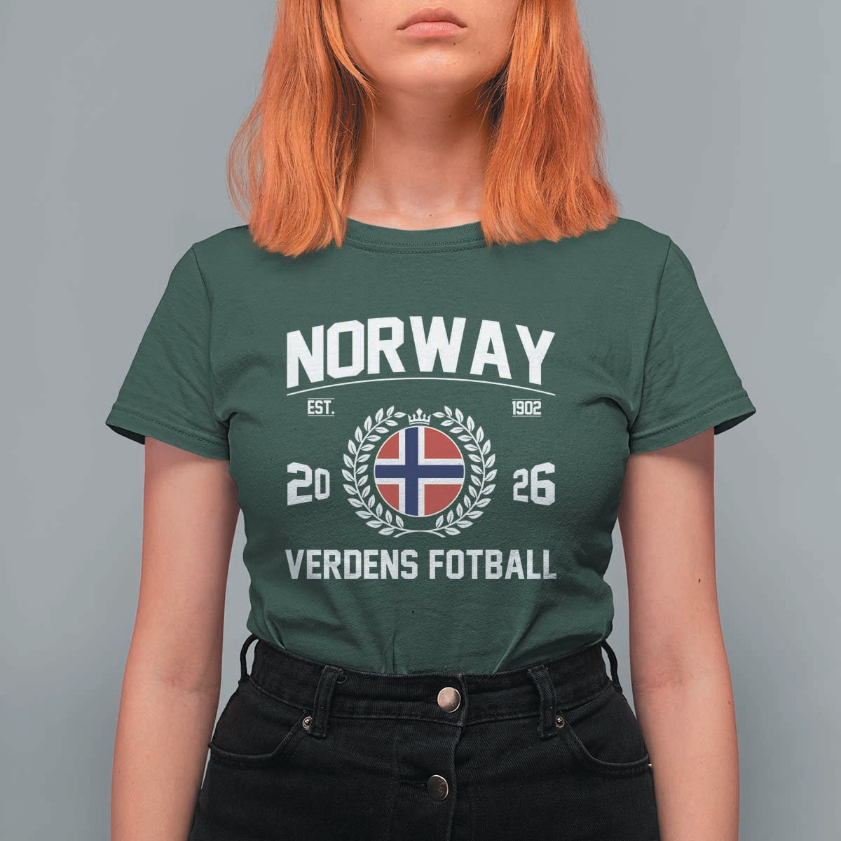 Norway Soccer Football Fan 2026 Norwegian Flag T Shirt For Women