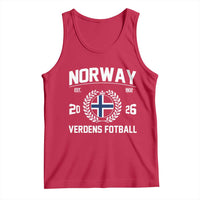 Norway Soccer Football Fan 2026 Norwegian Flag Tank Top