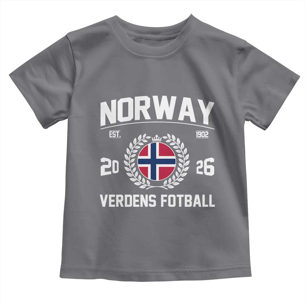 Norway Soccer Football Fan 2026 Norwegian Flag Toddler T Shirt