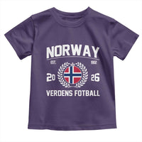 Norway Soccer Football Fan 2026 Norwegian Flag Toddler T Shirt