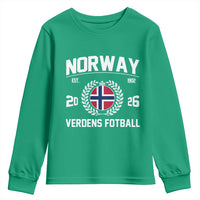 Norway Soccer Football Fan 2026 Norwegian Flag Youth Sweatshirt