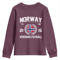 Norway Soccer Football Fan 2026 Norwegian Flag Youth Sweatshirt