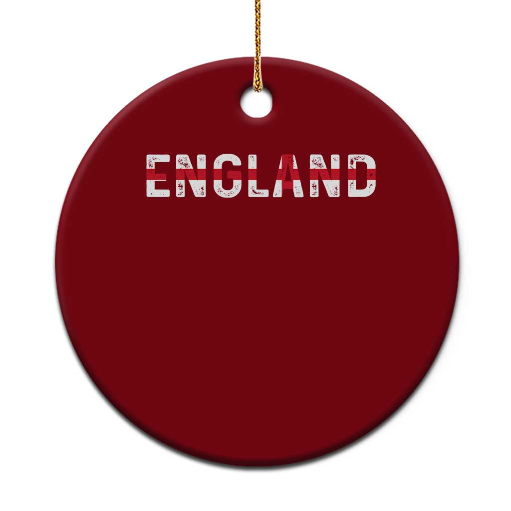 England English Flag Vintage Ceramic Ornament