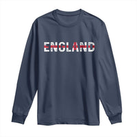 England English Flag Vintage Long Sleeve Shirt