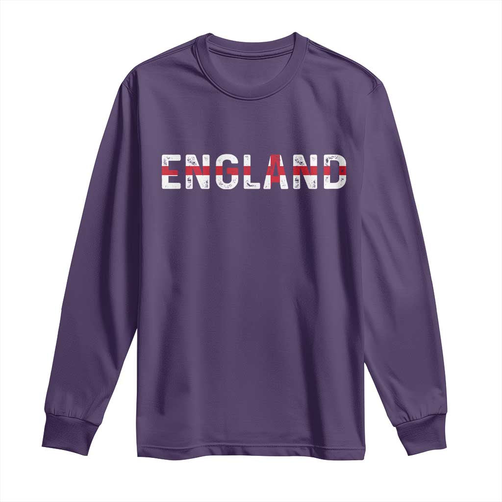 England English Flag Vintage Long Sleeve Shirt