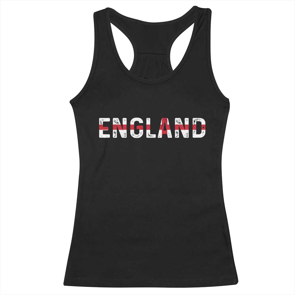 England English Flag Vintage Racerback Tank Top