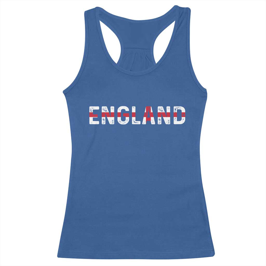England English Flag Vintage Racerback Tank Top