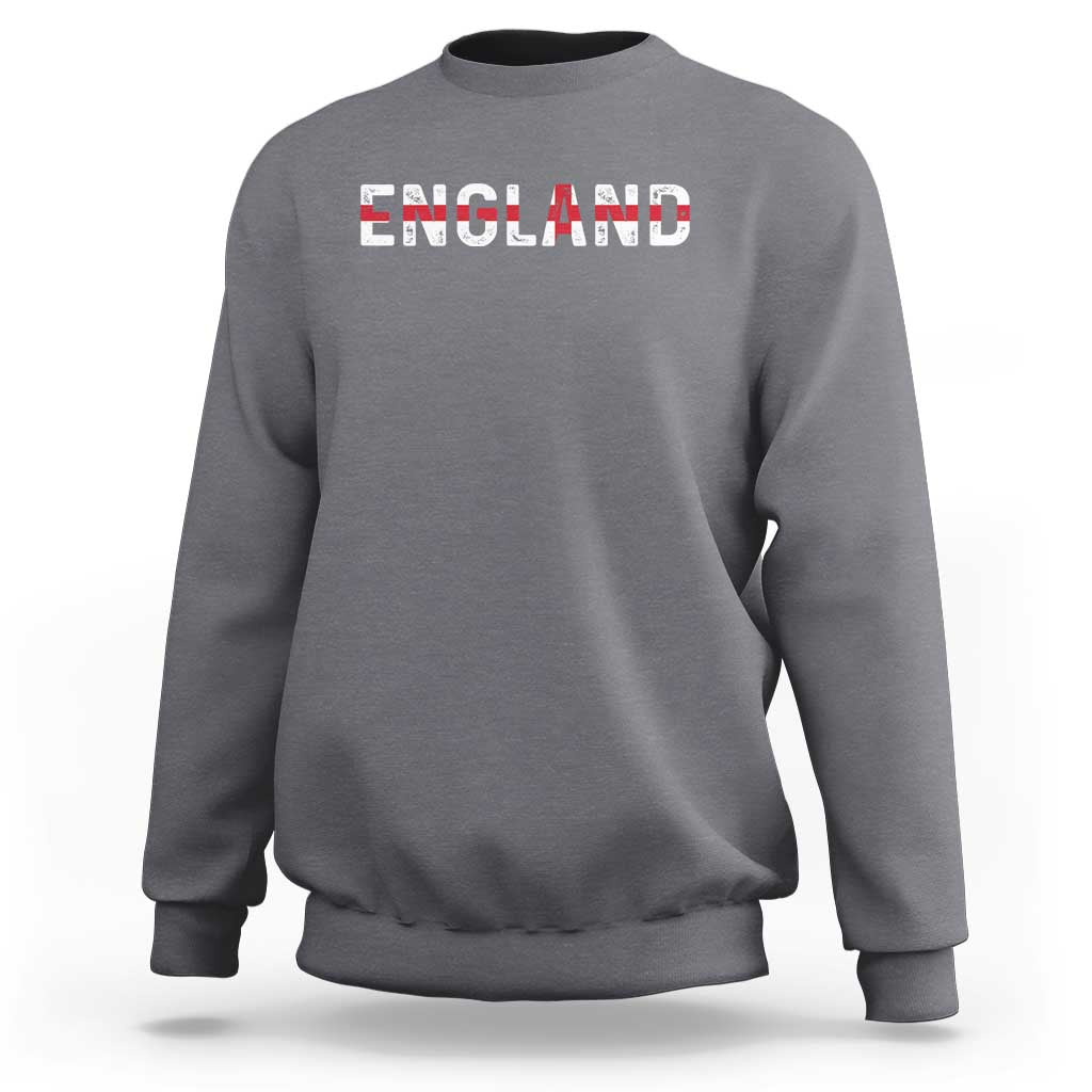 England English Flag Vintage Sweatshirt