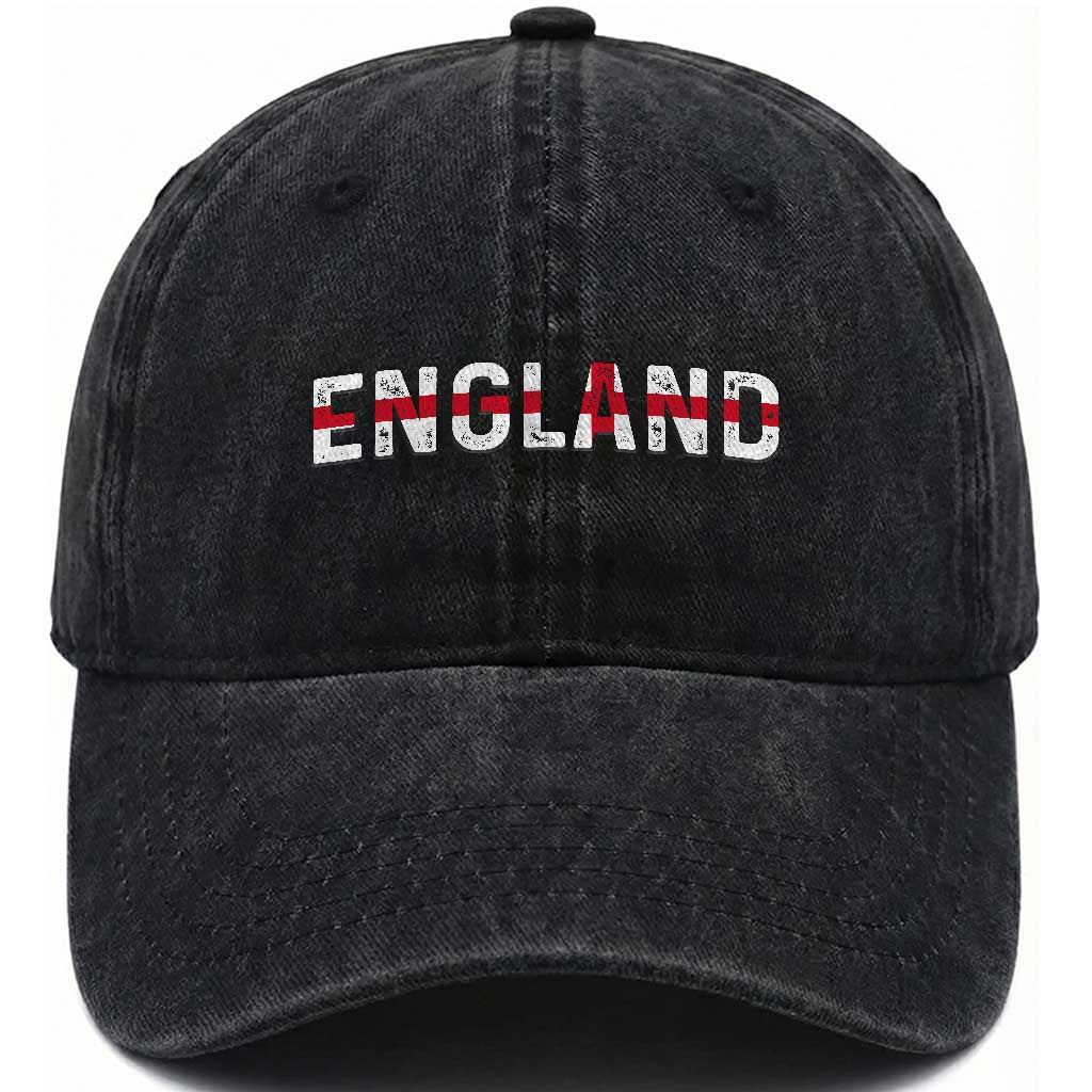 England English Flag Vintage Washed Cotton Baseball Cap