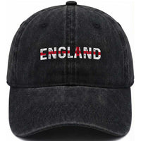 England English Flag Vintage Washed Cotton Baseball Cap