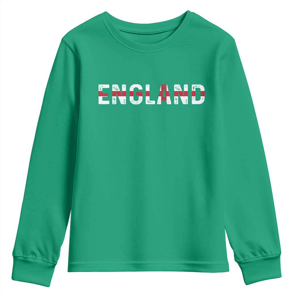 England English Flag Vintage Youth Sweatshirt