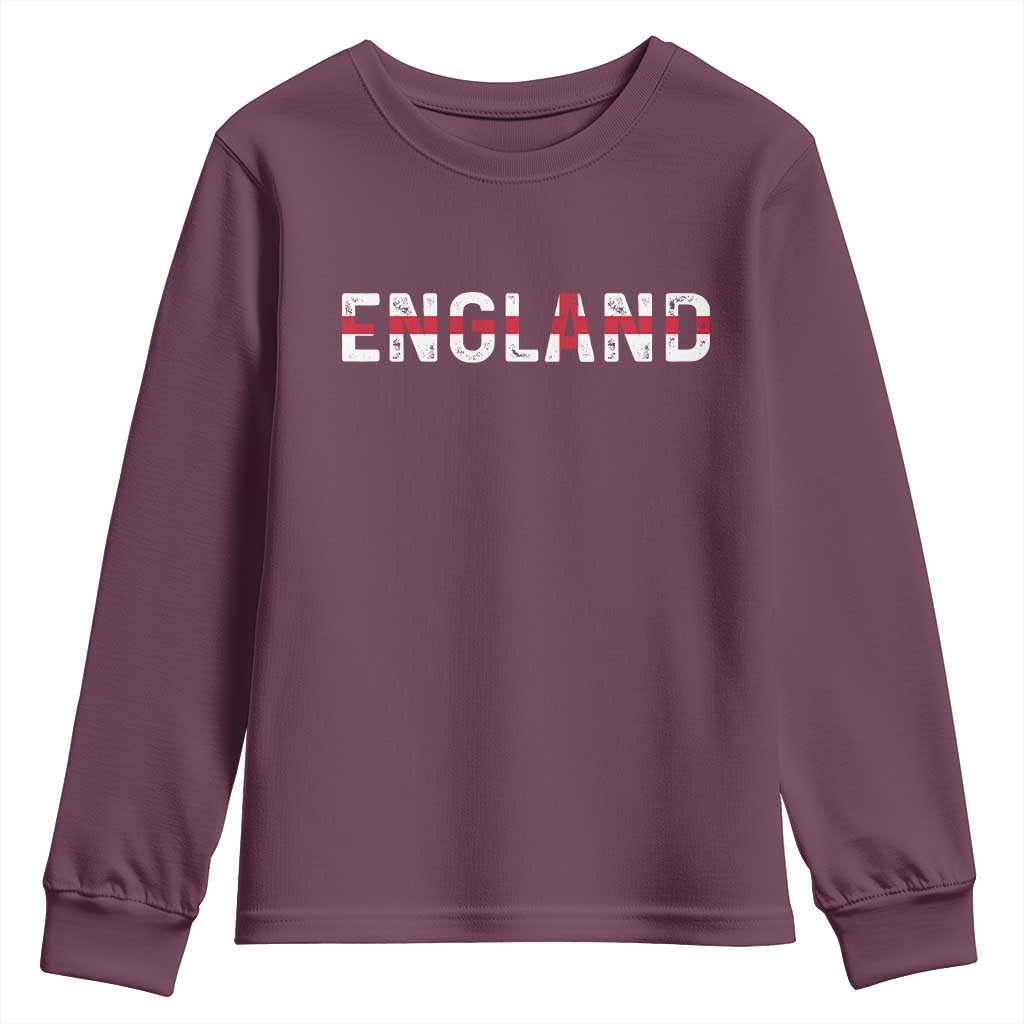 England English Flag Vintage Youth Sweatshirt