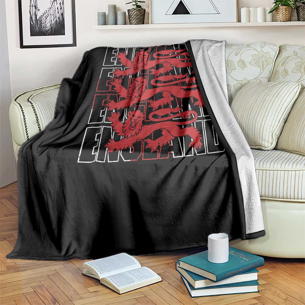 England Flag Lion Symbol English Pride Throw Blanket