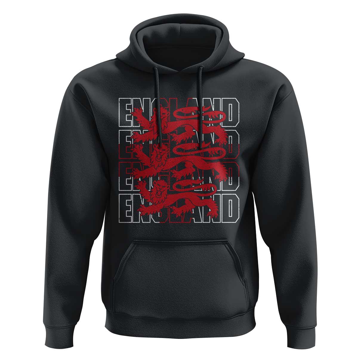 England Flag Lion Symbol English Pride Hoodie