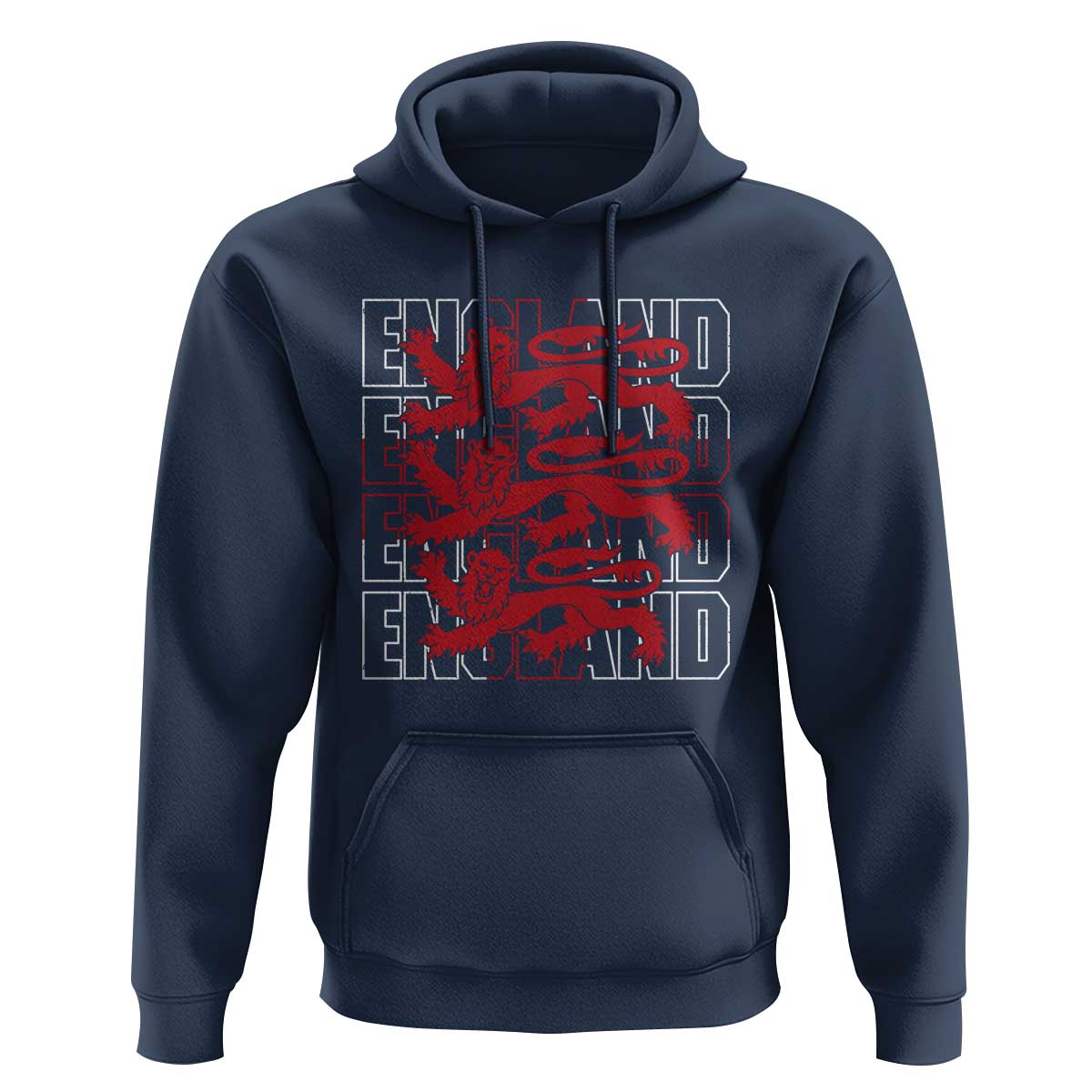 England Flag Lion Symbol English Pride Hoodie