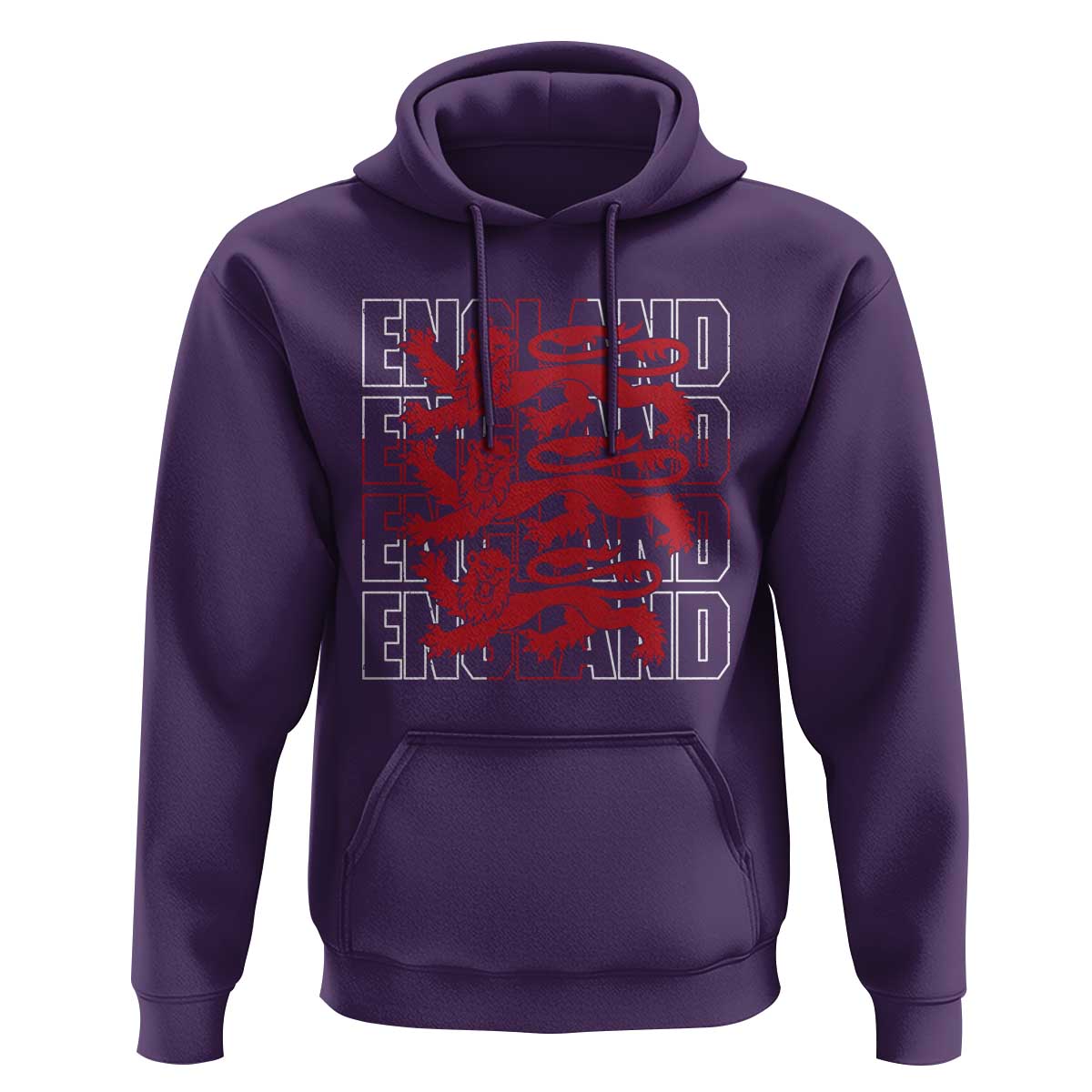 England Flag Lion Symbol English Pride Hoodie