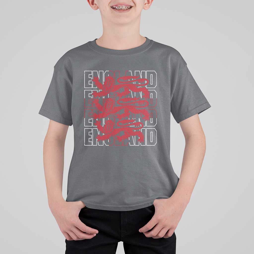 England Flag Lion Symbol English Pride T Shirt For Kid