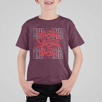 England Flag Lion Symbol English Pride T Shirt For Kid