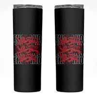 England Flag Lion Symbol English Pride Skinny Tumbler