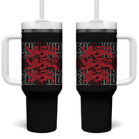 England Flag Lion Symbol English Pride Tumbler With Handle