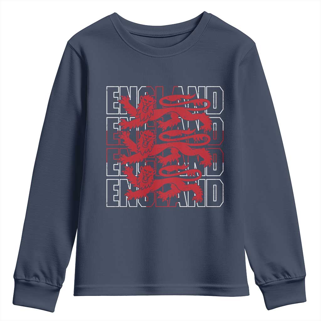 England Flag Lion Symbol English Pride Youth Sweatshirt
