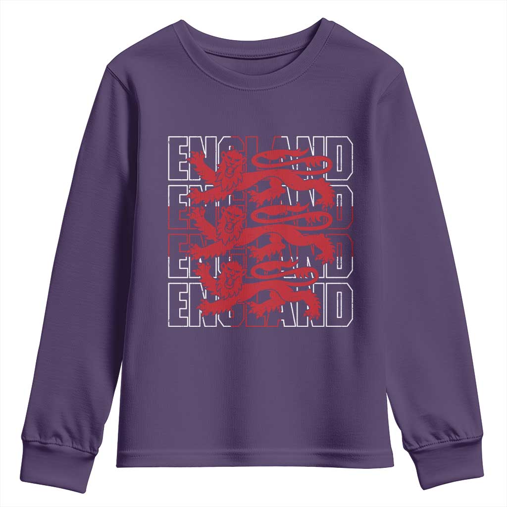 England Flag Lion Symbol English Pride Youth Sweatshirt