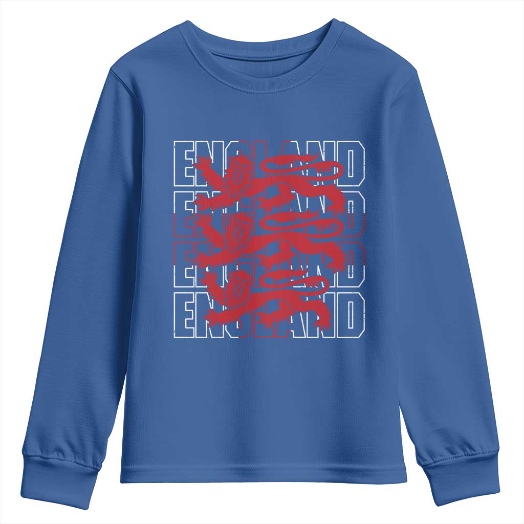England Flag Lion Symbol English Pride Youth Sweatshirt