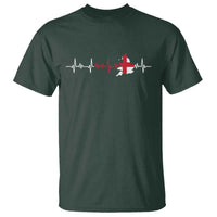 England Heartbeat EKG English Flag Map T Shirt
