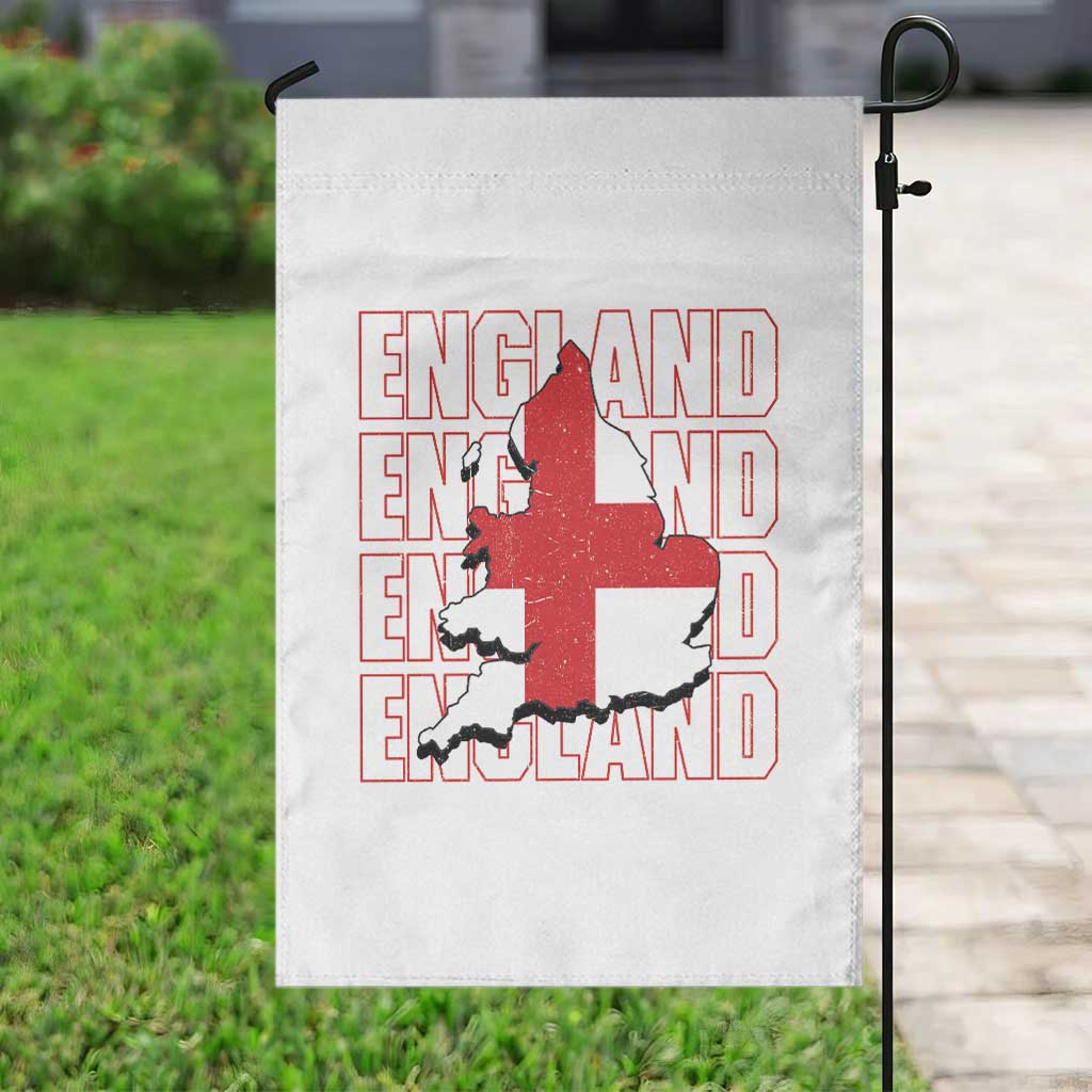 England Map St George's Cross English Roots Garden Flag