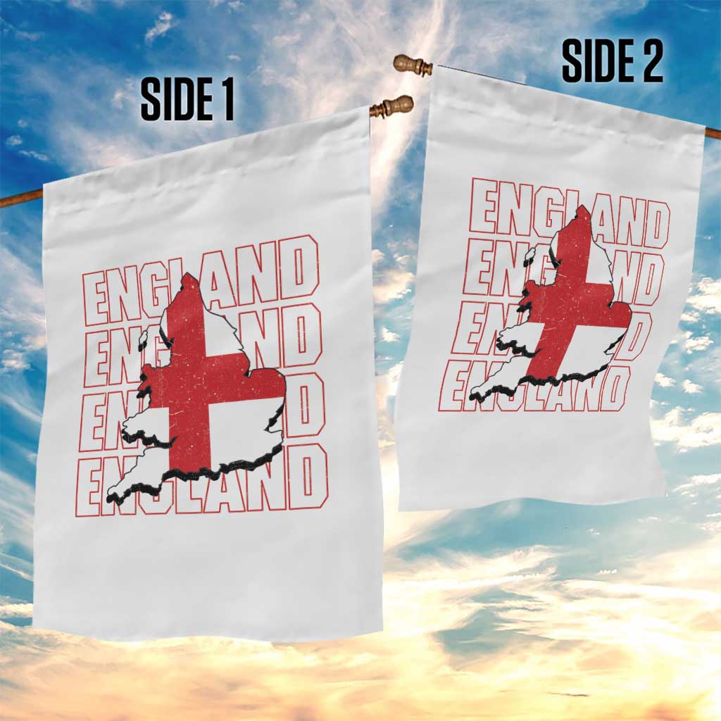 England Map St George's Cross English Roots Garden Flag