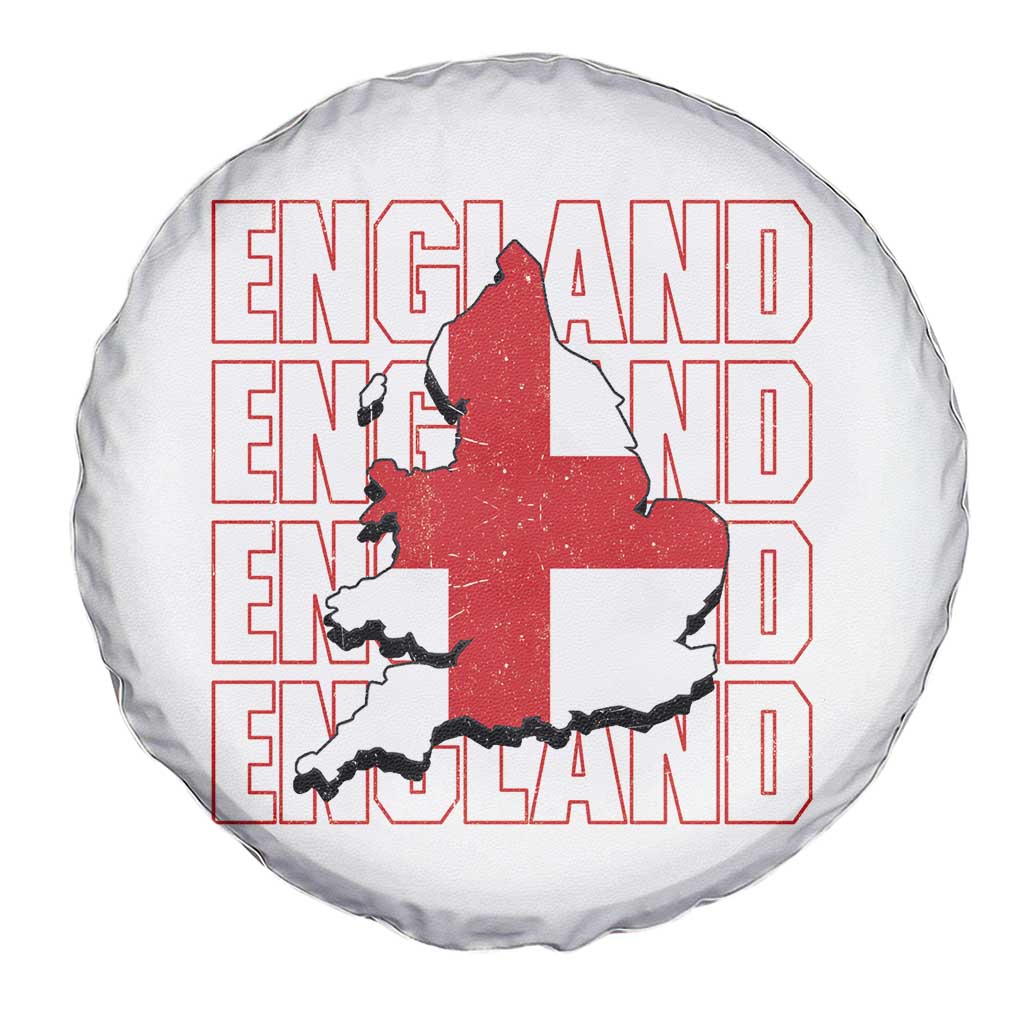 England Map St George's Cross English Roots Spare Tire Cover
