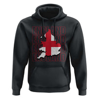 England Map St George's Cross English Roots Hoodie