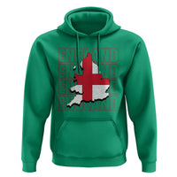 England Map St George's Cross English Roots Hoodie