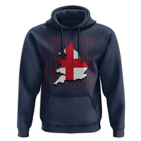 England Map St George's Cross English Roots Hoodie