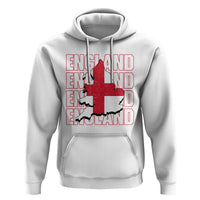 England Map St George's Cross English Roots Hoodie