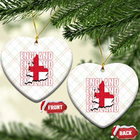 England Map St George's Cross English Roots Ceramic Ornament