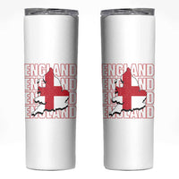 England Map St George's Cross English Roots Skinny Tumbler