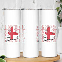 England Map St George's Cross English Roots Skinny Tumbler