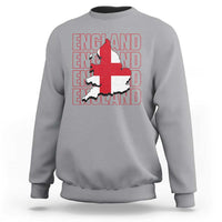 England Map St George's Cross English Roots Sweatshirt