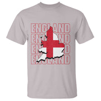 England Map St George's Cross English Roots T Shirt