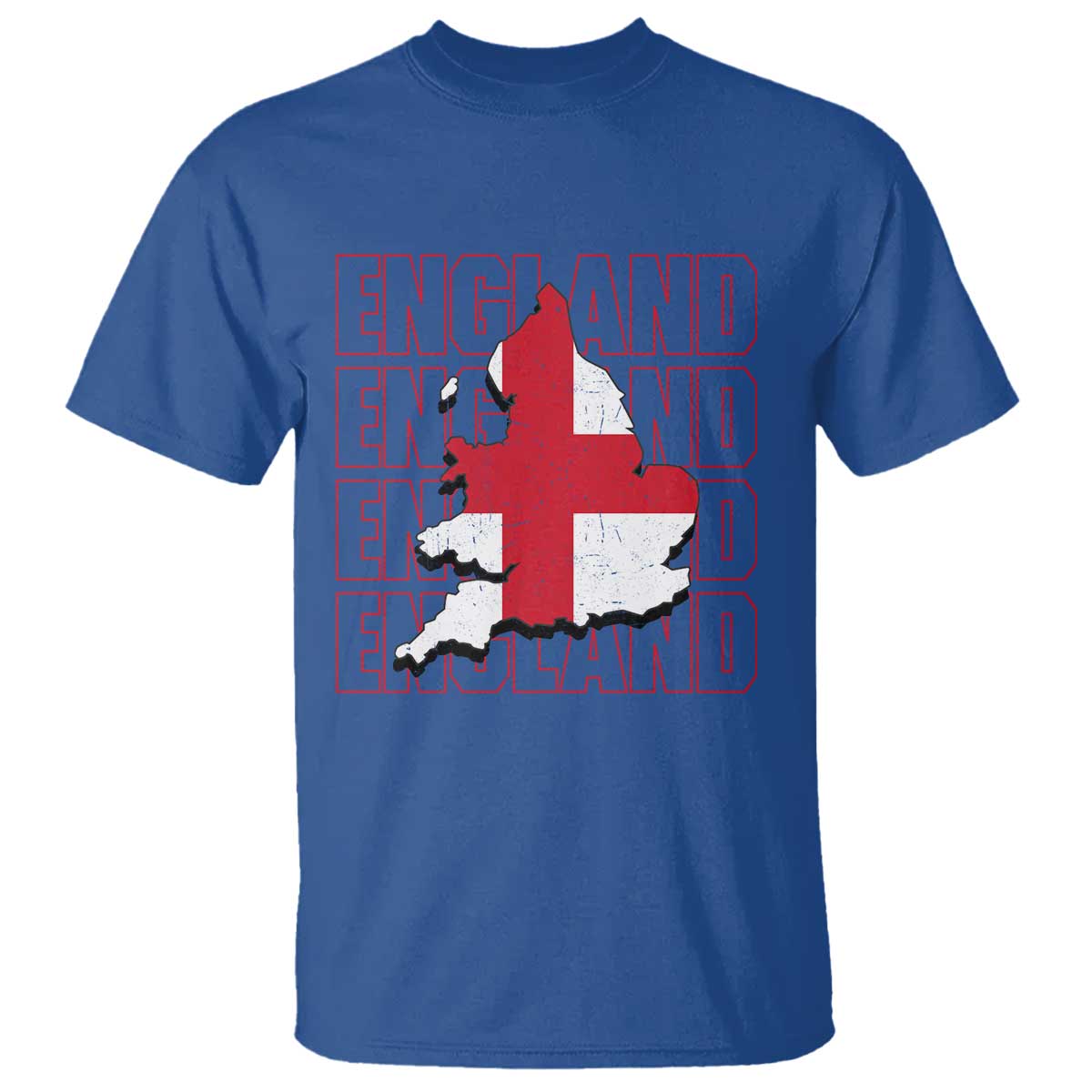 England Map St George's Cross English Roots T Shirt