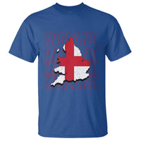 England Map St George's Cross English Roots T Shirt