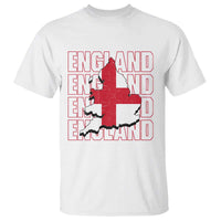 England Map St George's Cross English Roots T Shirt