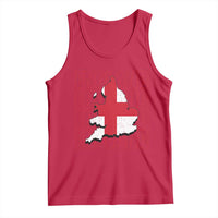 England Map St George's Cross English Roots Tank Top