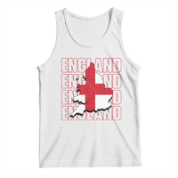 England Map St George's Cross English Roots Tank Top