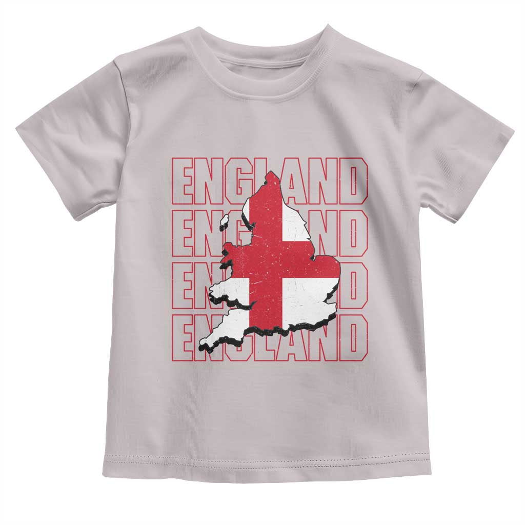 England Map St George's Cross English Roots Toddler T Shirt